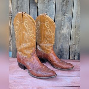 Vintage Justin Teju Lizard Boots